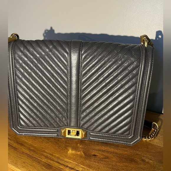 Rebecca Minkoff Chevron Quilted Love Crossbody - Picture 8 of 14